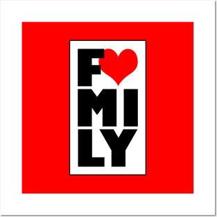 I Love My Family Slogan Family Reunion Typography Posters and Art